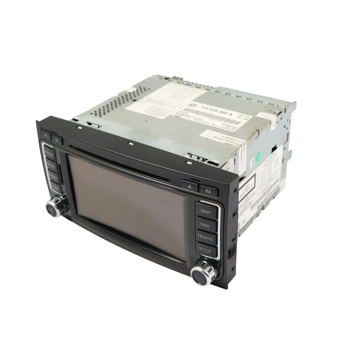 VW Volkswagen Touareg 7L Radio Player Navigation Sat Nav Head Unit - SKU 7L6035680A - Part number 7L6035680A