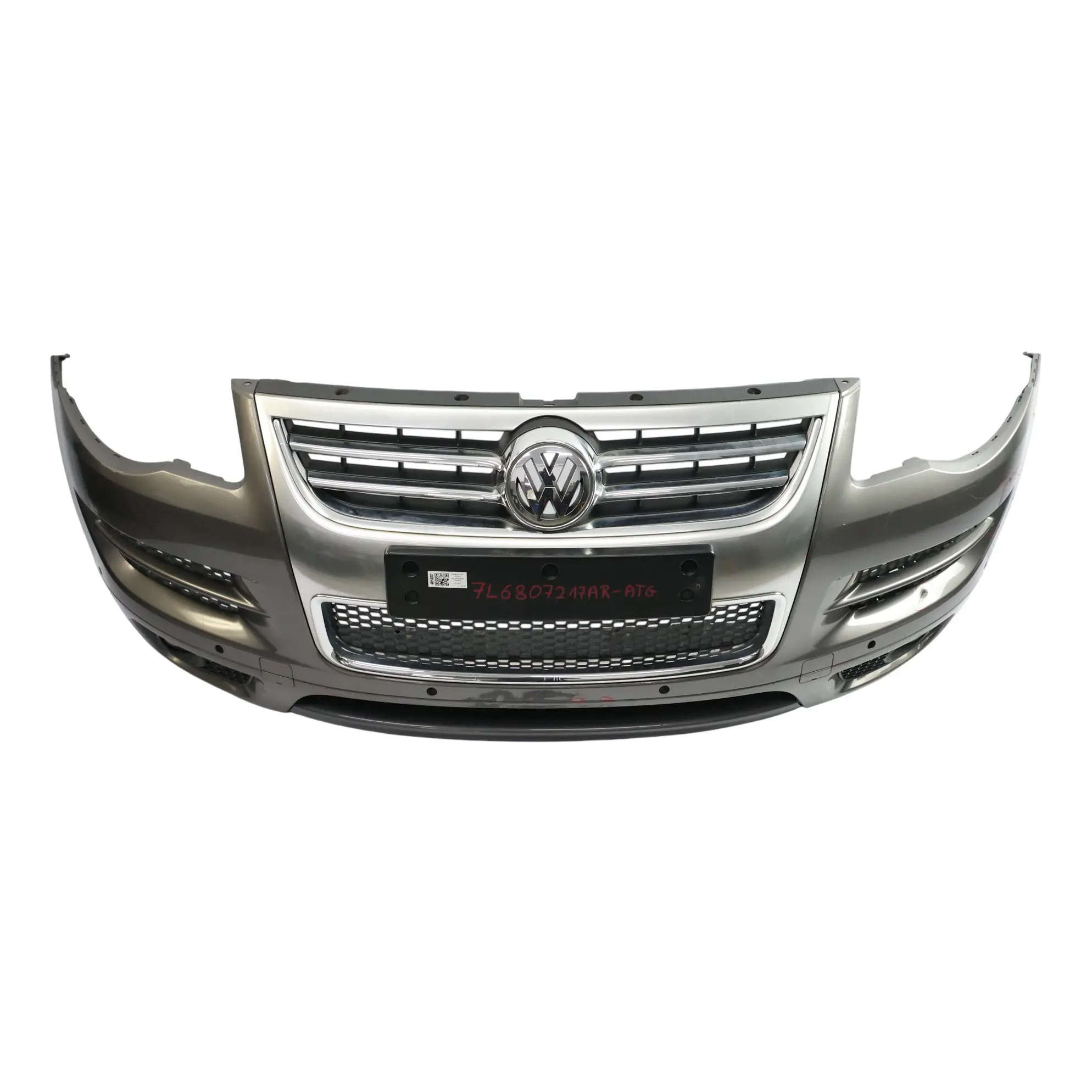 Volkswagen VW Touareg 7L Front Bumper Trim Panel PDC Atacama Grey Metallic - R7P