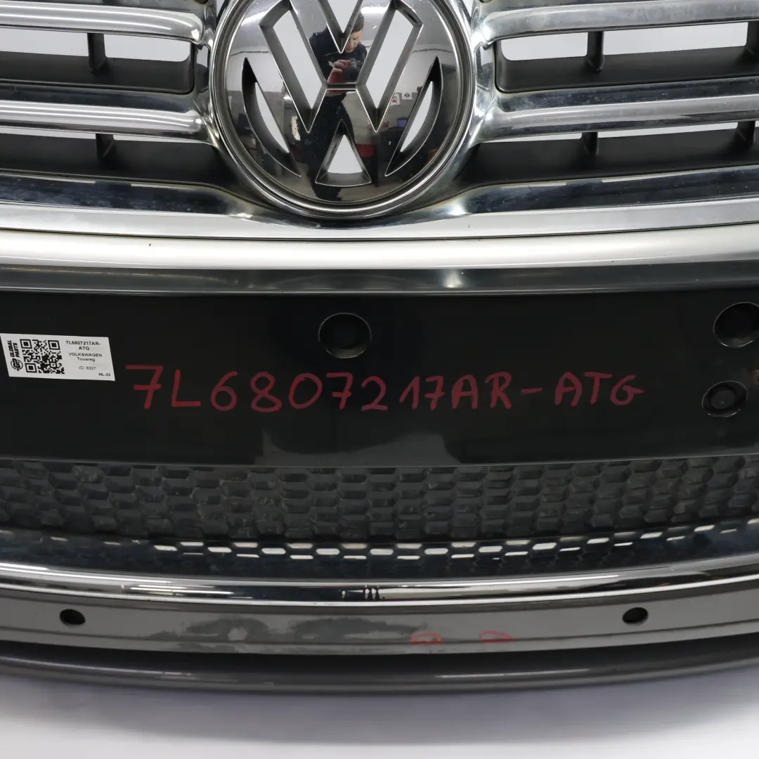 Volkswagen VW Touareg 7L Front Bumper Trim Panel PDC Atacama Grey Metallic - R7P - SKU 7L6807217AR-ATG - Part number 7L6807217AR