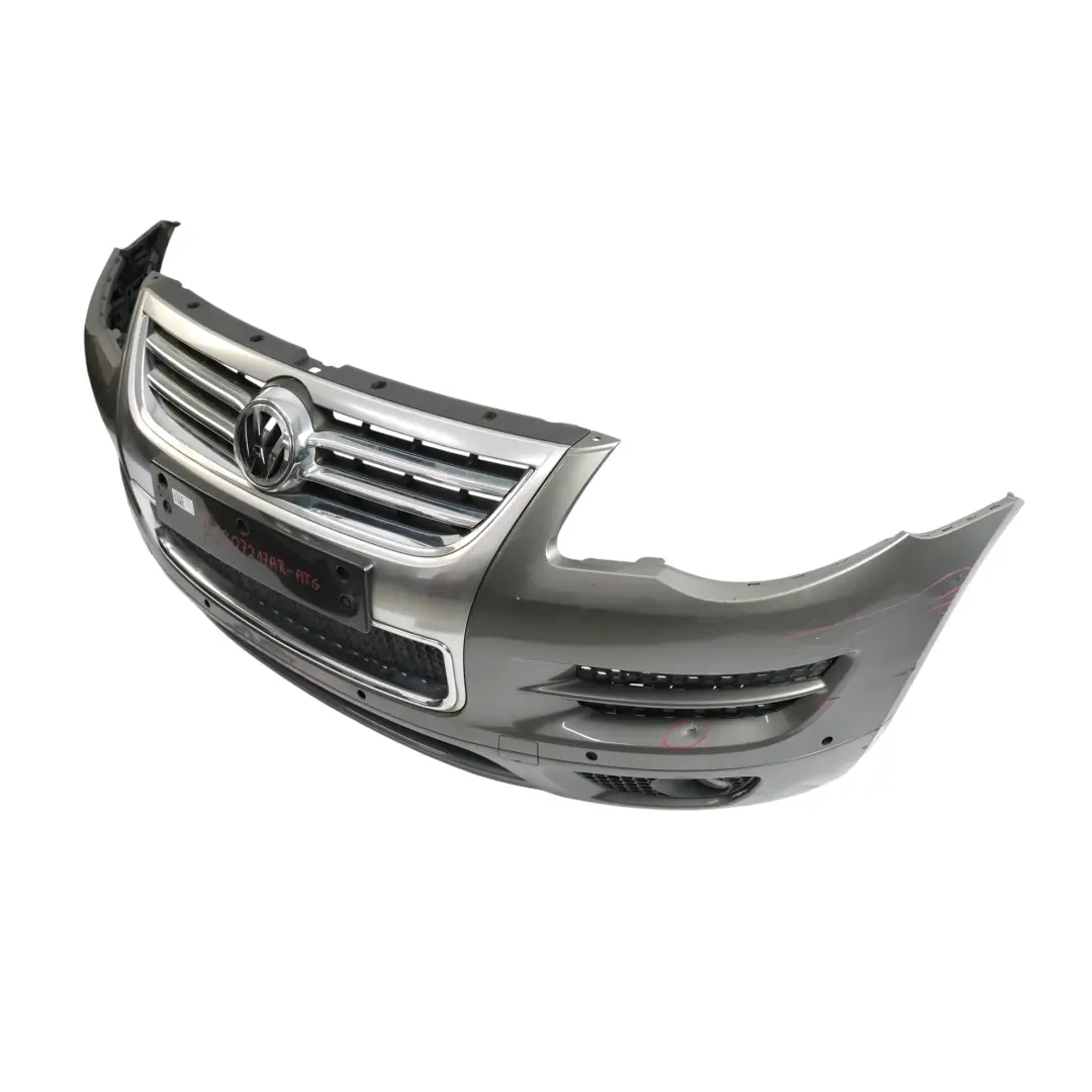 Volkswagen VW Touareg 7L Zderzak Przedni PDC Atacama Grey Szary Metalik R7P - SKU 7L6807217AR-ATG - Numer Części 7L6807217AR