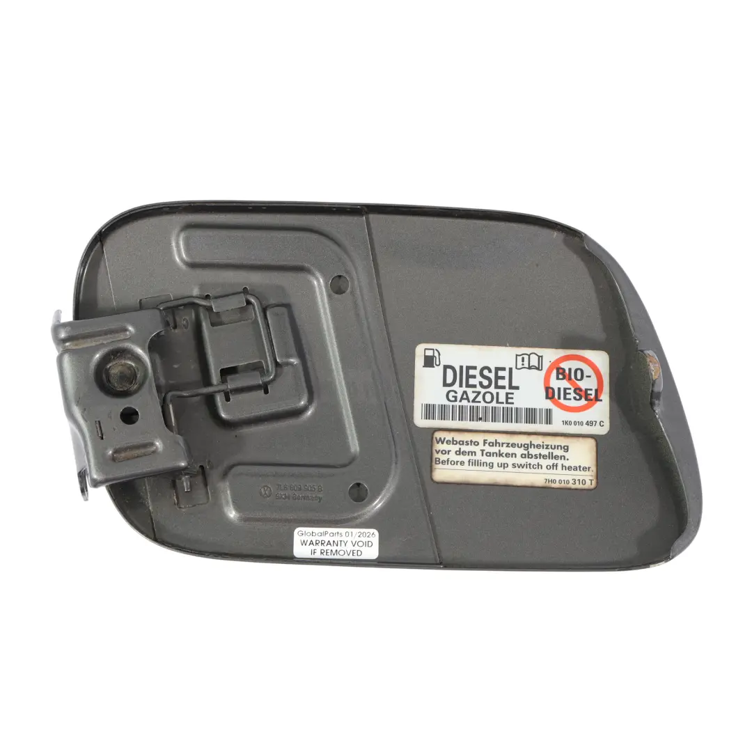 7L Fuel Filler Flap Tank Cap Atacama Grey Metallic - R7P to VW Touareg with Part number 7L6809905B VW Touareg 7L Fuel Filler Flap Tank Cap Atacama Grey Metallic - R7P - SKU 7L6809905B-ATG - Part number 7L6809905B