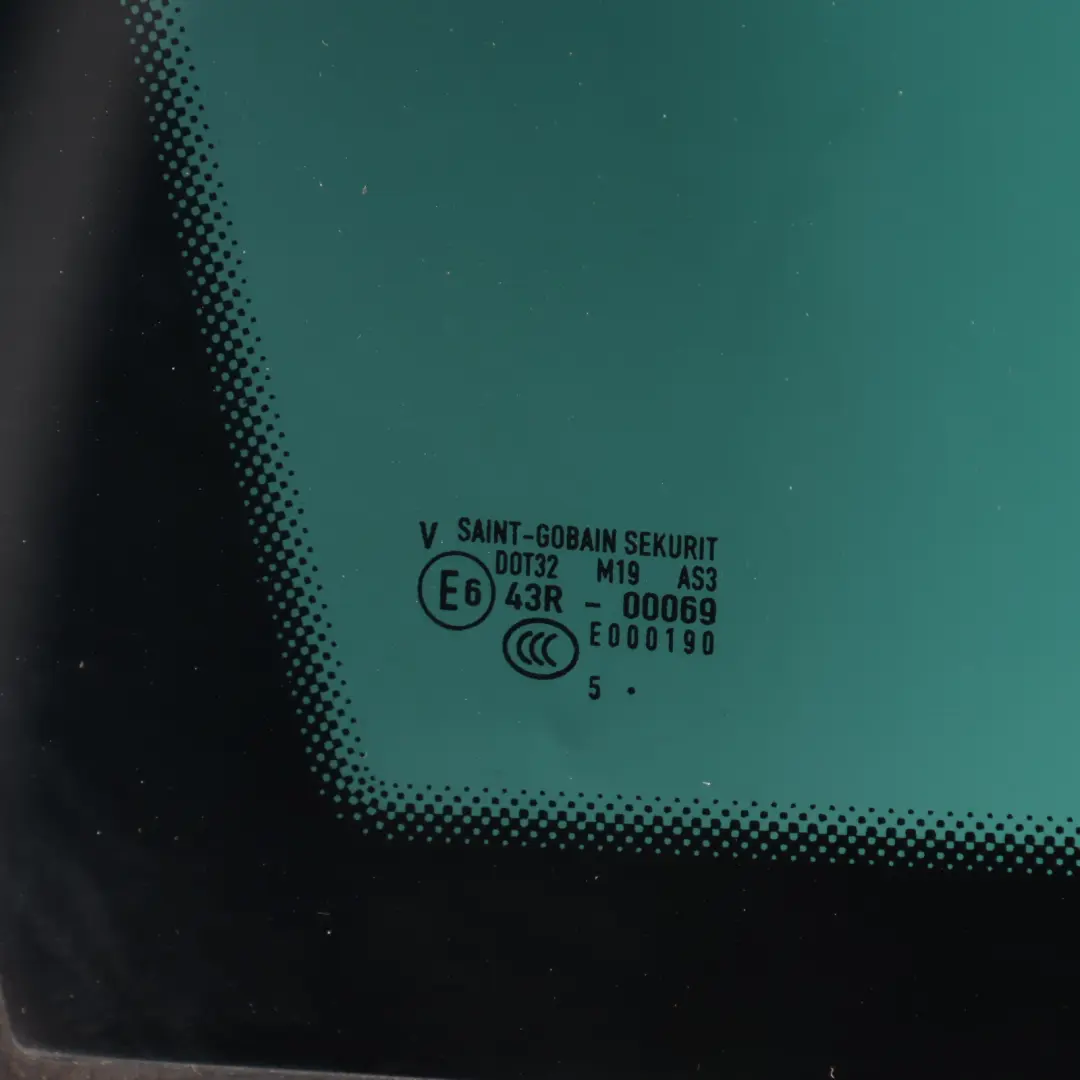 Volkswagen Touareg Rear Window Left N/S Glass Side Quarter Fixed Tinted AS3 - SKU 7L6845297AJ-1 - Part number 7L6845297AJ
