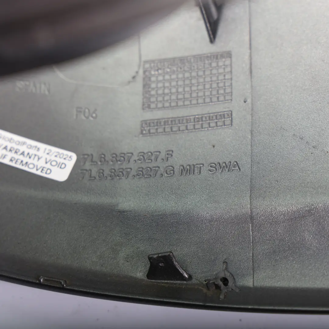 7L Wing Mirror Cover Front Left N/S Atacama Grey Metallic - R7P to VW Touareg with Part number 7L6857527F VW Touareg 7L Wing Mirror Cover Front Left N/S Atacama Grey Metallic - R7P - SKU 7L6857527F-ATG - Part number 7L6857527F