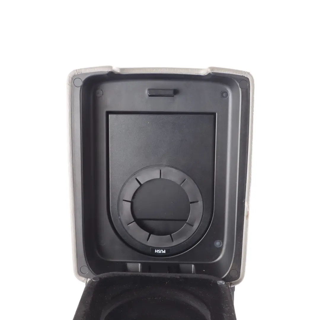 Volkswagen Touareg 7L Centre Console Armrest Black Leather - SKU 7L6863762D - Part number 7L6863762D
