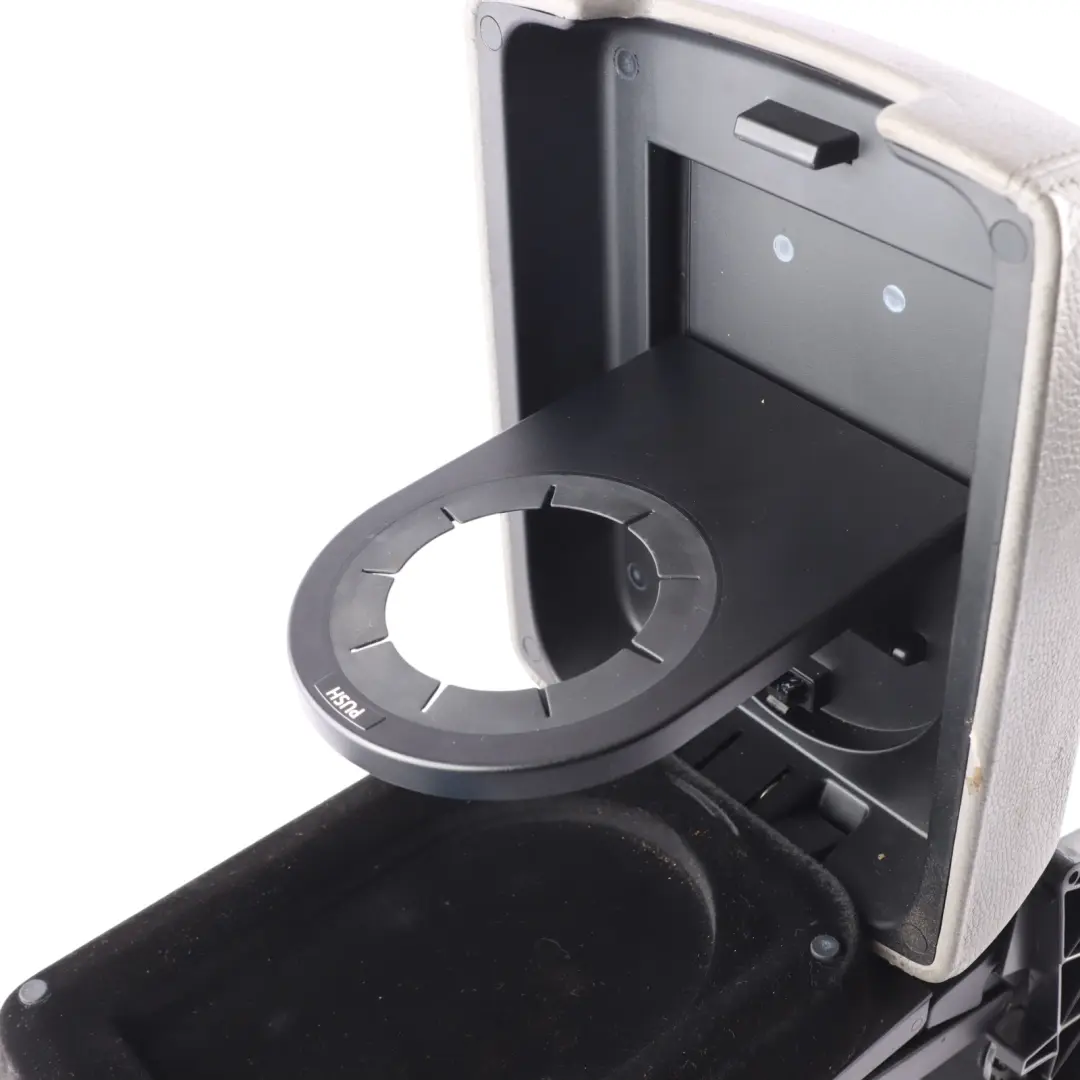 Volkswagen Touareg 7L Centre Console Armrest Black Leather - SKU 7L6863762D - Part number 7L6863762D