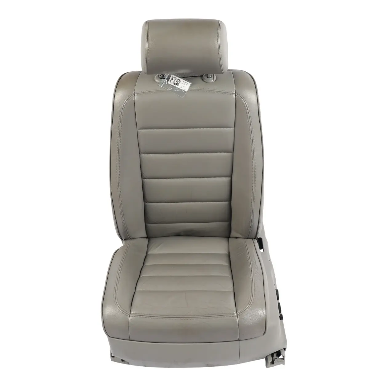VW Touareg 7L Front Comfort Seat Heated Electric Leather Crytal Grey Left N/S