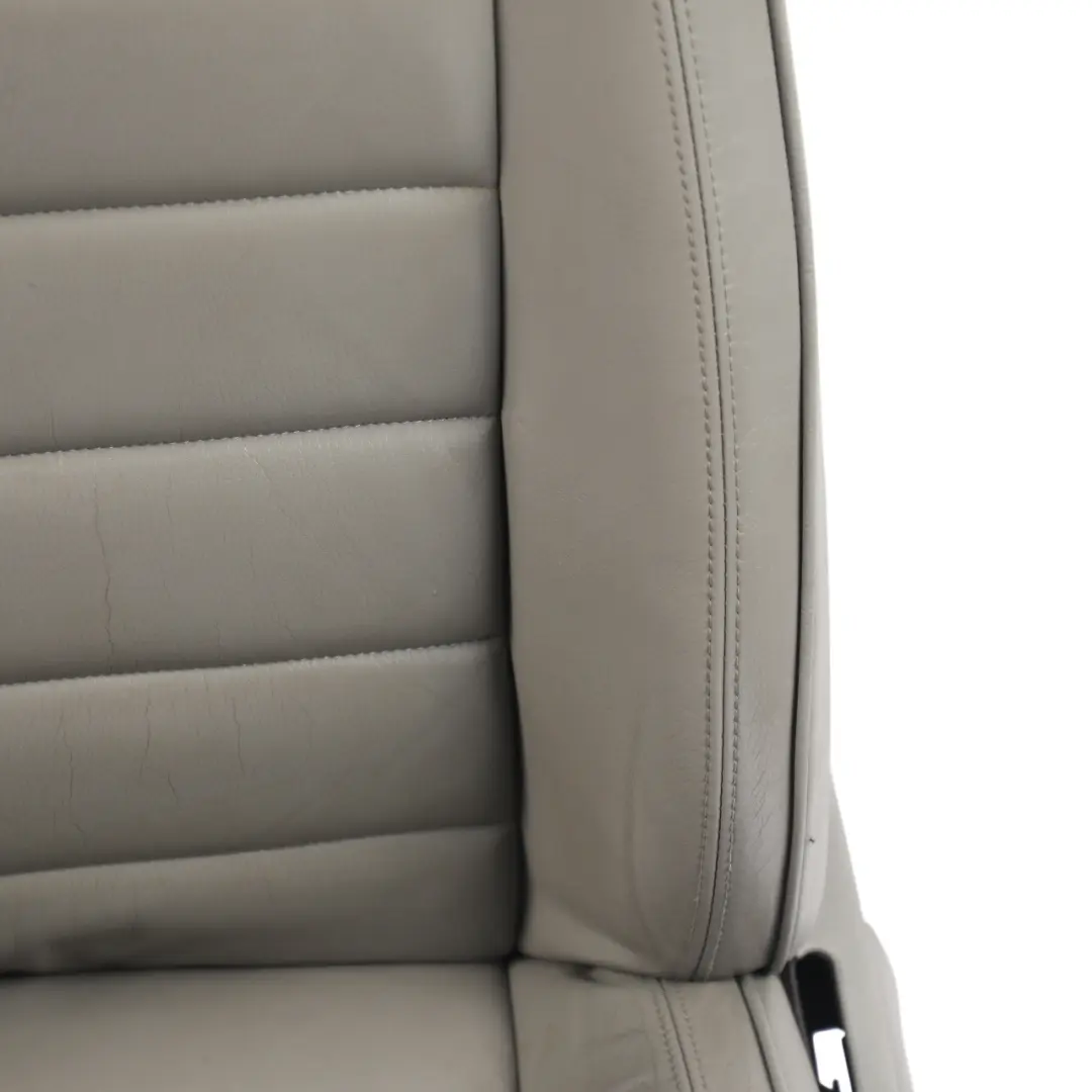 VW Touareg 7L Front Comfort Seat Heated Electric Leather Crytal Grey Left N/S - SKU 7L6881805CE - Part number 7L6881805CE