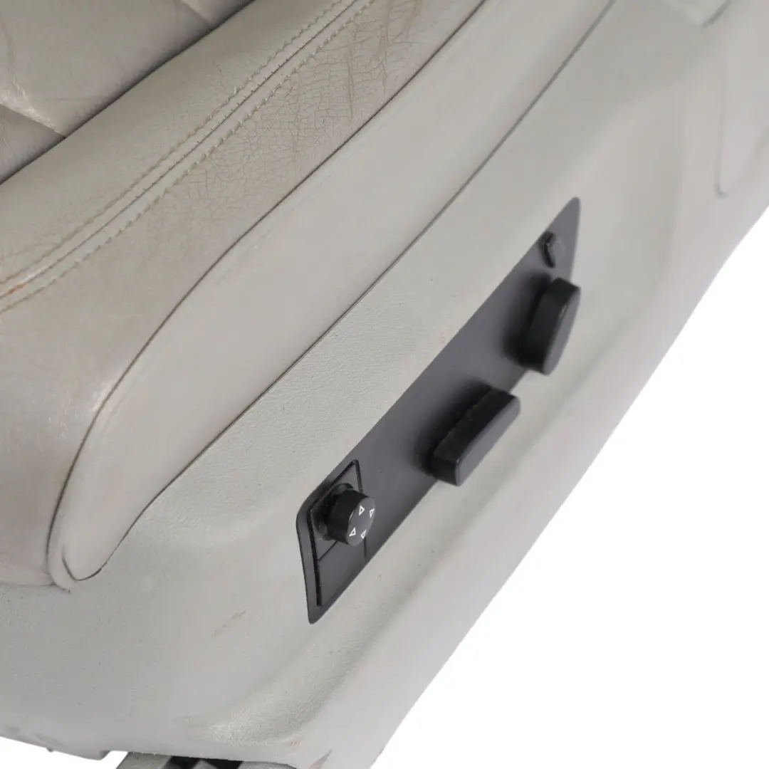 7L Front Comfort Seat Heated Electric Leather Crytal Grey Left N/S to VW Touareg with Part number 7L6881805CE VW Touareg 7L Front Comfort Seat Heated Electric Leather Crytal Grey Left N/S - SKU 7L6881805CE - Part number 7L6881805CE