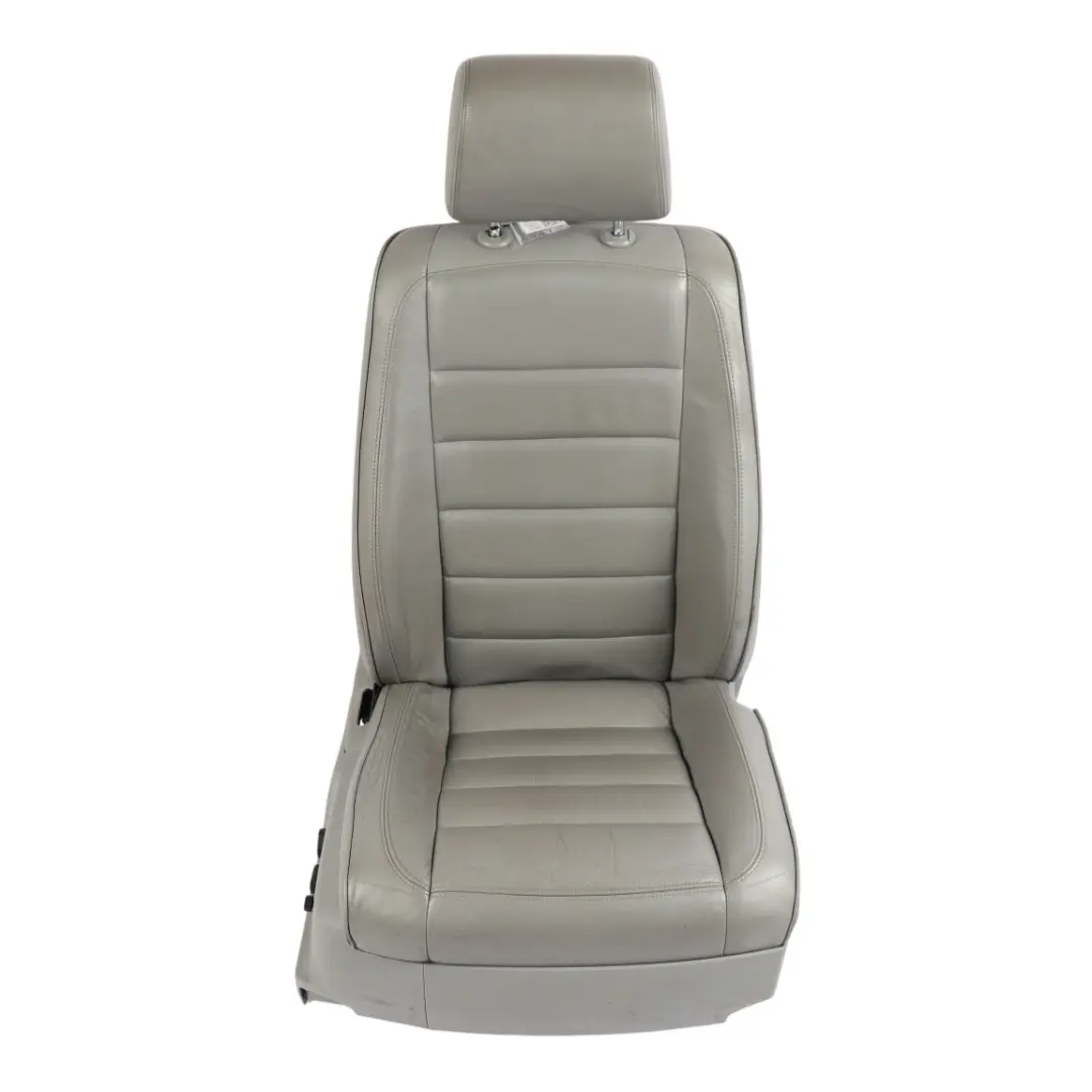 VW Touareg 7L Front Comfort Seat Heated Electric Leather Crytal Grey Right O/S - SKU 7L6881806CE - Part number 7L6881806CE