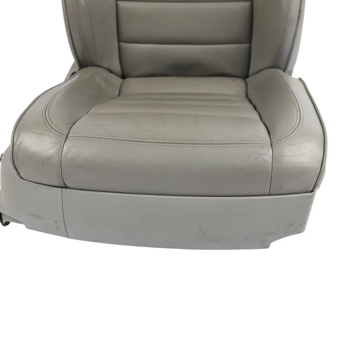 VW Touareg 7L Front Comfort Seat Heated Electric Leather Crytal Grey Right O/S - SKU 7L6881806CE - Part number 7L6881806CE