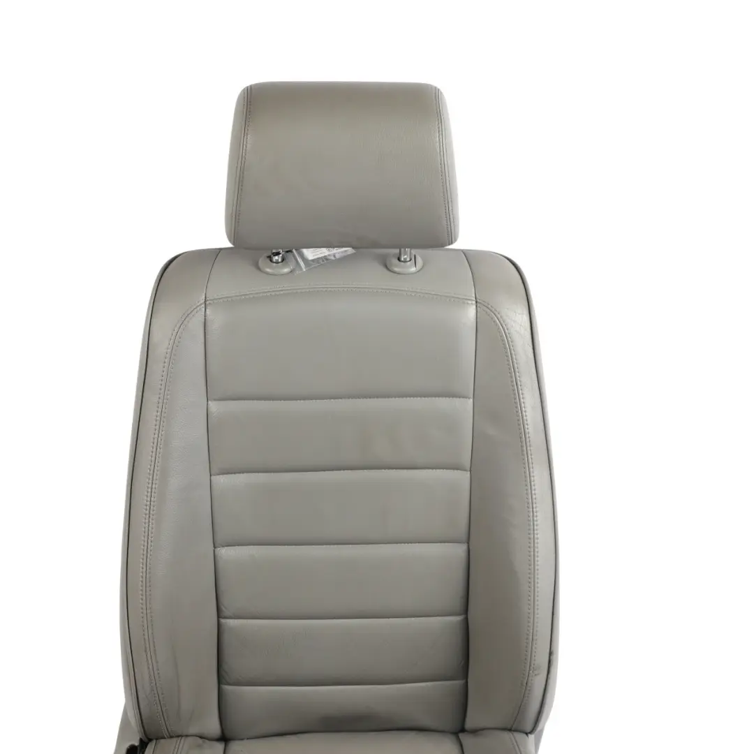 VW Touareg 7L Front Comfort Seat Heated Electric Leather Crytal Grey Right O/S - SKU 7L6881806CE - Part number 7L6881806CE