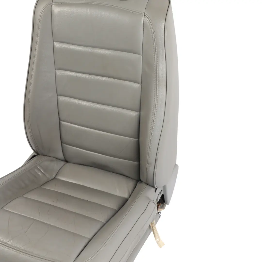 VW Touareg 7L Front Comfort Seat Heated Electric Leather Crytal Grey Right O/S - SKU 7L6881806CE - Part number 7L6881806CE