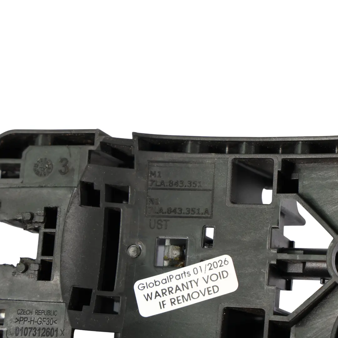 VW Transporter T6 Sliding Loading Door Handle Mount Bracket Right O/S - SKU 7LA843351A - Part number 7LA843351A