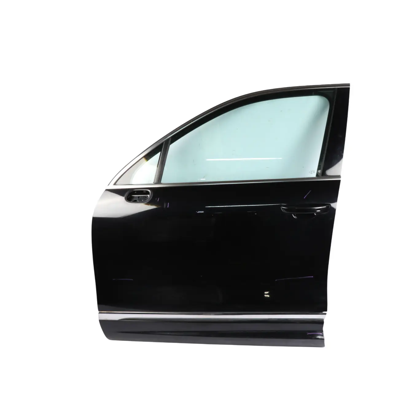 Volkswagen VW Touareg 7P Front Left Door N/S Covering Deep Black - C9X
