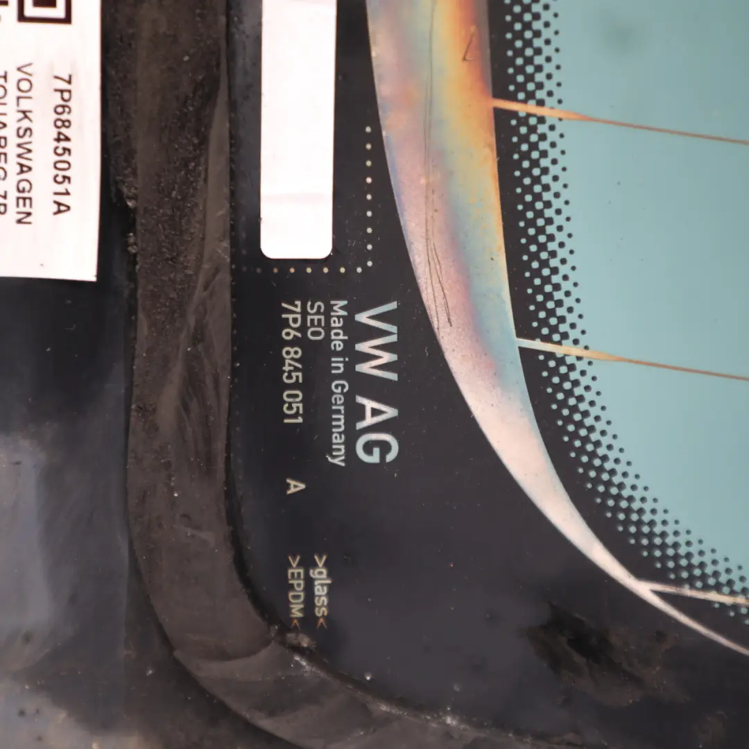 VW Volkswagen Touareg 7L Rear Windscreen Window Heated Glass AS3 - SKU 7P6845051A - Part number 7P6845051A