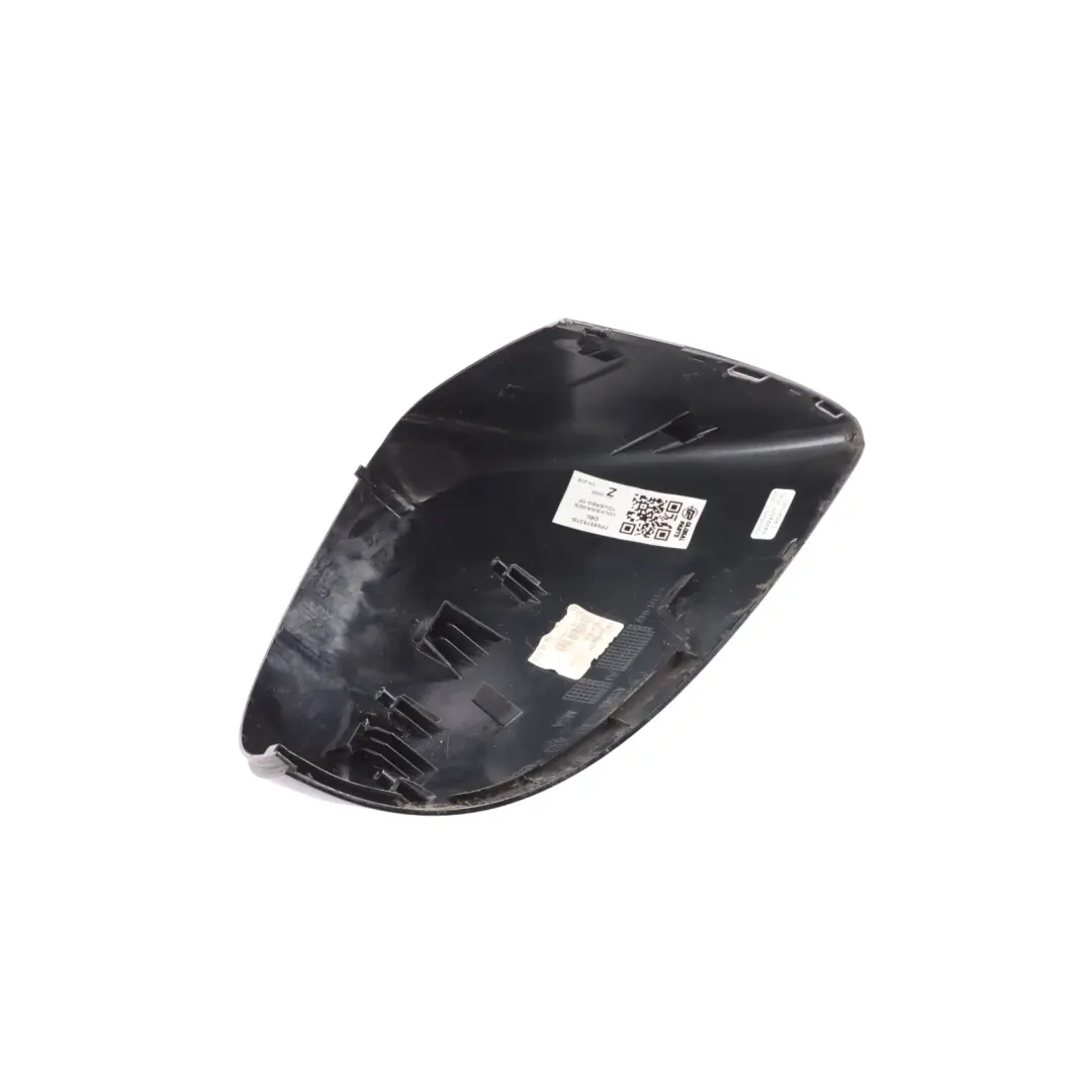 VW Touareg 7P Side Mirror Cover Cap Front Left N/S Deep Black Pearl Effect - C9X - SKU 7P6857537B-DBL - Part number 7P6857537B