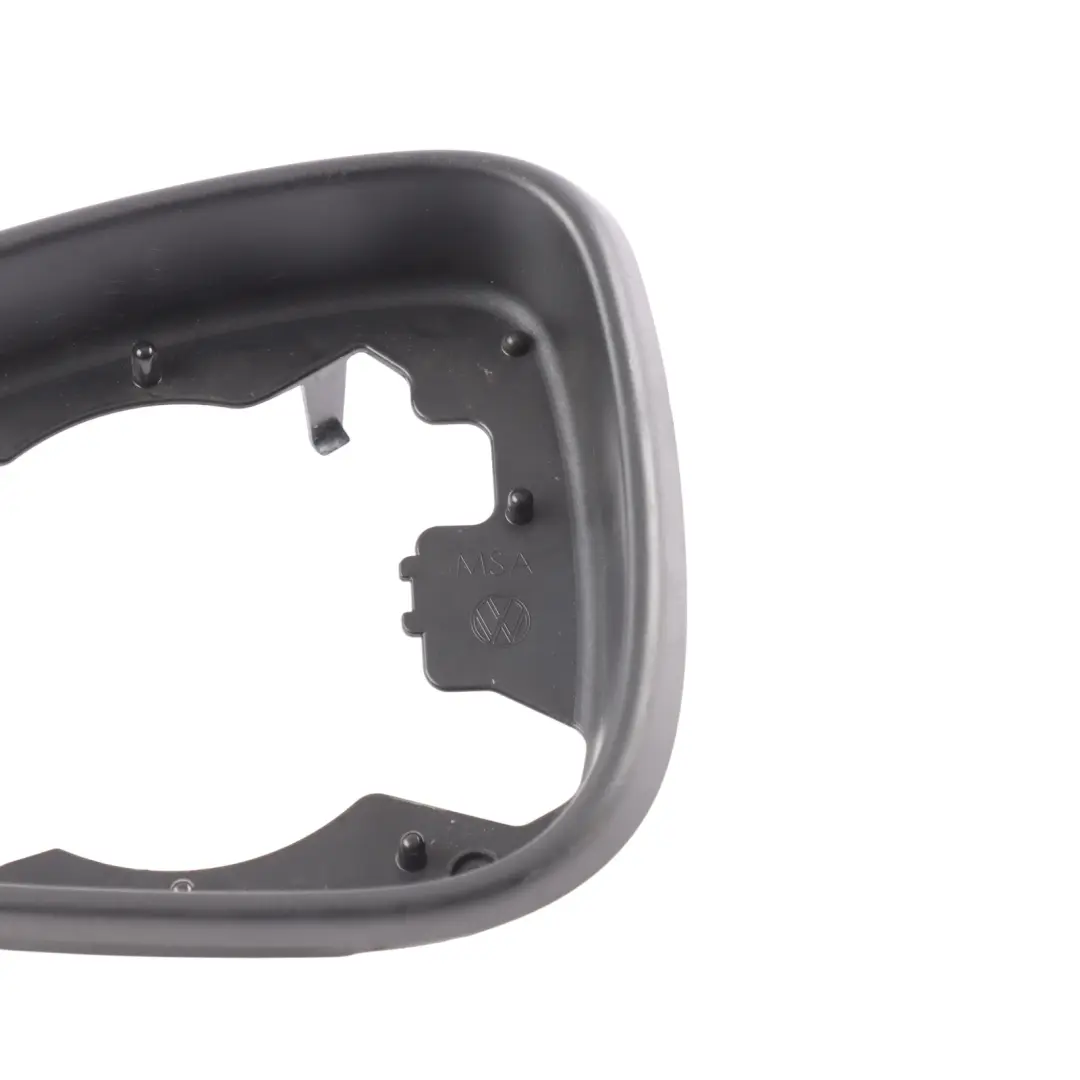 VW Touareg 7P Mirror Frame Front Satine Black Ring Trim Left N/S - SKU 7P6857601 - Part number 7P6857601