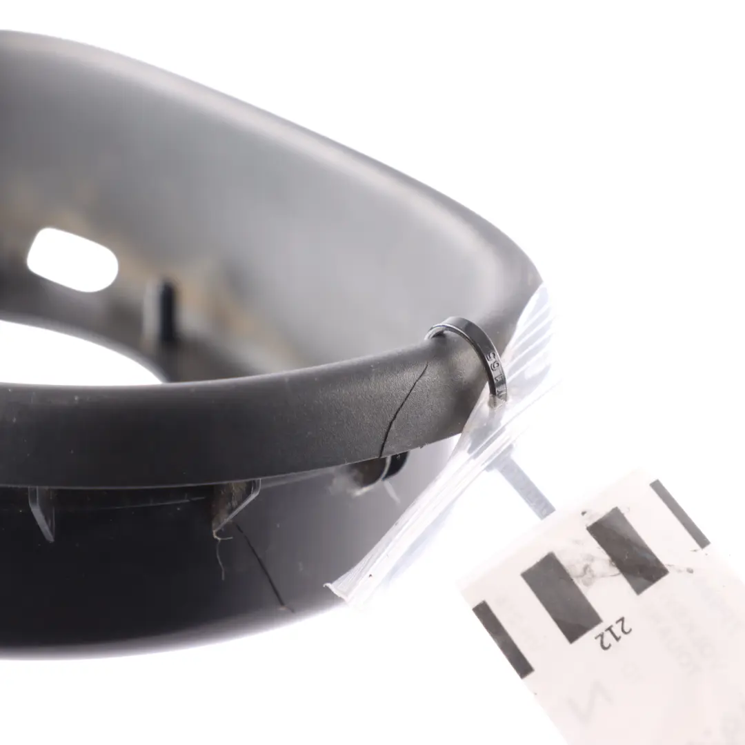 VW Touareg 7P Mirror Frame Front Satine Black Ring Trim Left N/S - SKU 7P6857601 - Part number 7P6857601