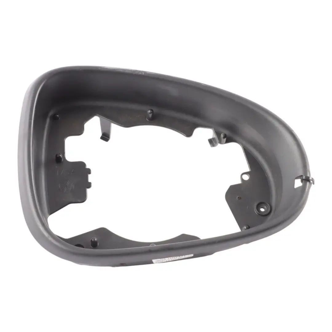 VW Touareg 7P Mirror Frame Front Satine Black Ring Trim Right O/S - SKU 7P6857602 - Part number 7P6857602