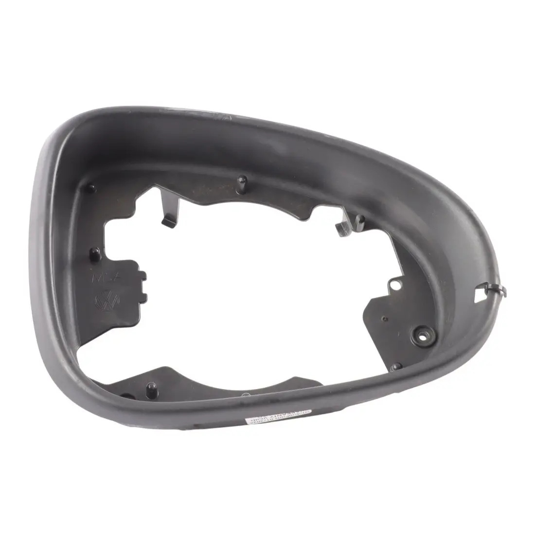 VW Touareg 7P Mirror Frame Front Satine Black Ring Trim Right O/S 7P6857602