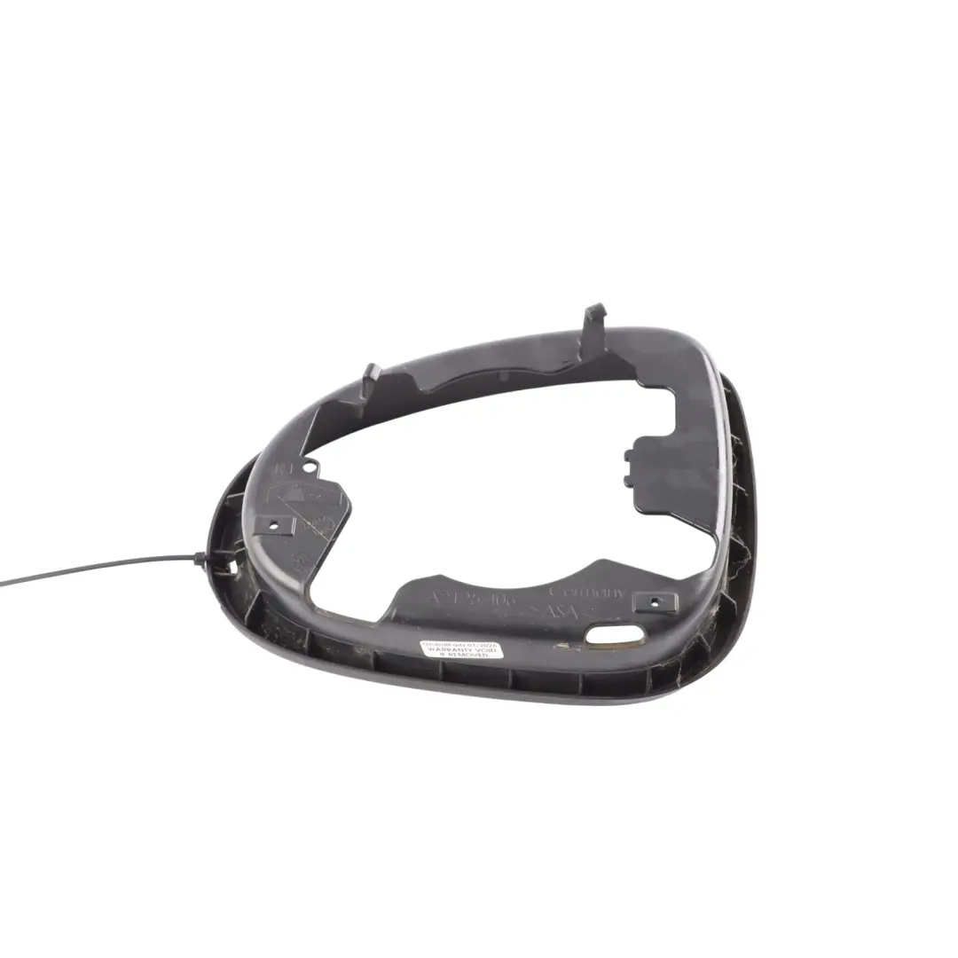 VW Touareg 7P Mirror Frame Front Satine Black Ring Trim Right O/S - SKU 7P6857602 - Part number 7P6857602