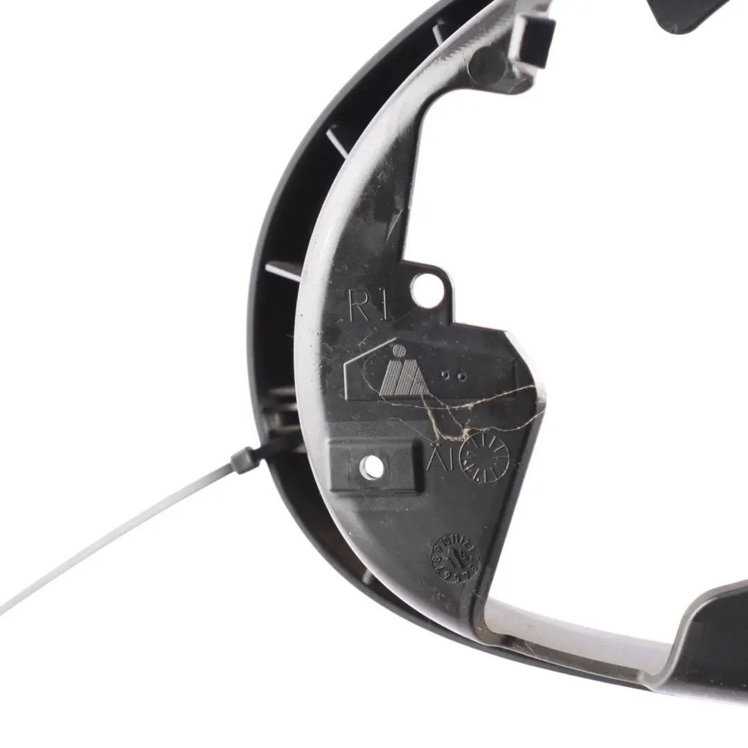 VW Touareg 7P Mirror Frame Front Satine Black Ring Trim Right O/S - SKU 7P6857602 - Part number 7P6857602