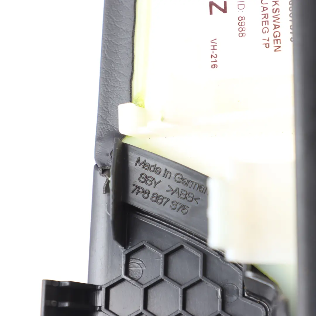 VW Touareg 7P Poignée Porte Arrière Gauche Noire Titane - SKU 7P6867375 - Numéro de pièce 7P6867375