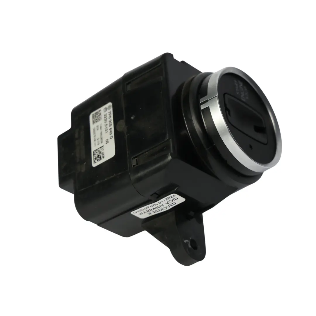 VW Volkswagen Touareg 7P Blocco Accensione Chiave Pulsante Avvio - SKU 7P6905843D - Numero di parte 7P6905843D