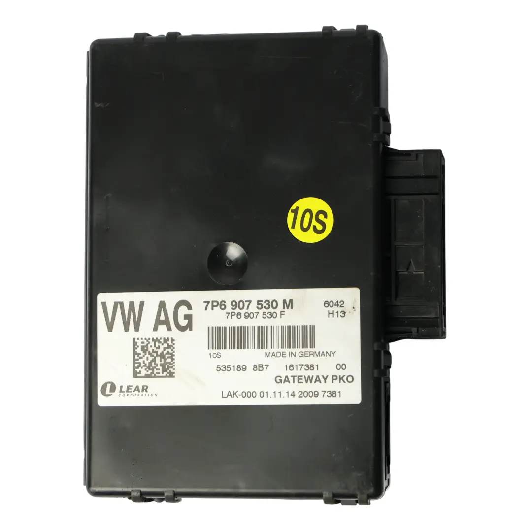 VW Volkswagen Touareg 7P Gateway Modul Steuergerät ECU - SKU 7P6907530M - Teilenummer 7P6907530M