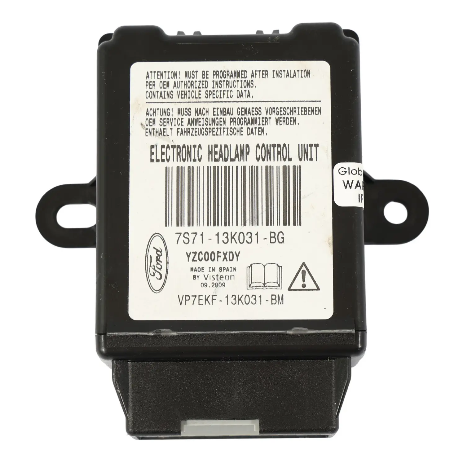 Ford Mondeo Mk4 Elektronisches Scheinwerfersteuergerät 7S7113K031BG