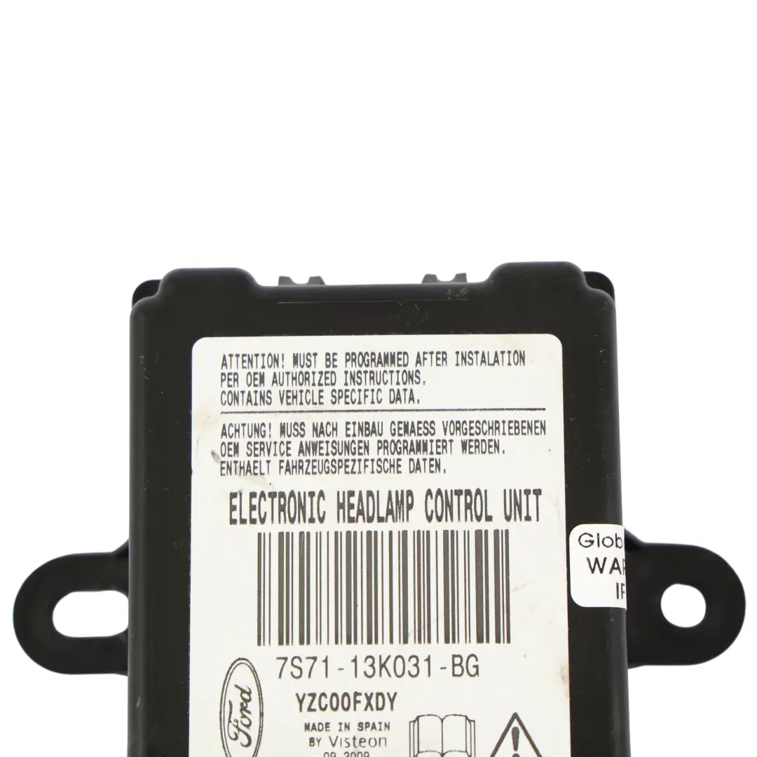 Mk4 Module De Commande Électronique Des Phares pour Ford Mondeo à propos du numéro de pièce 7S71-13K031-BG Ford Mondeo Mk4 Module De Commande Électronique Des Phares - SKU 7S71-13K031-BG - Numéro de pièce 7S71-13K031-BG