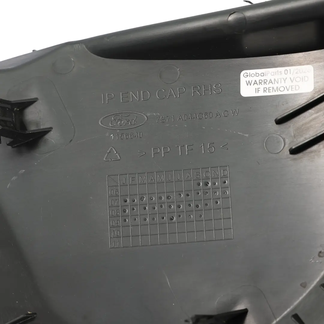 Mk4 Front Armaturenbrett Ende Trim Abdeckung Rechts für Ford Mondeo mit Teilenummer 7S71-A044C60-ACW Ford Mondeo Mk4 Front Armaturenbrett Ende Trim Abdeckung Rechts - SKU 7S71-A044C60-ACW - Teilenummer 7S71-A044C60-ACW