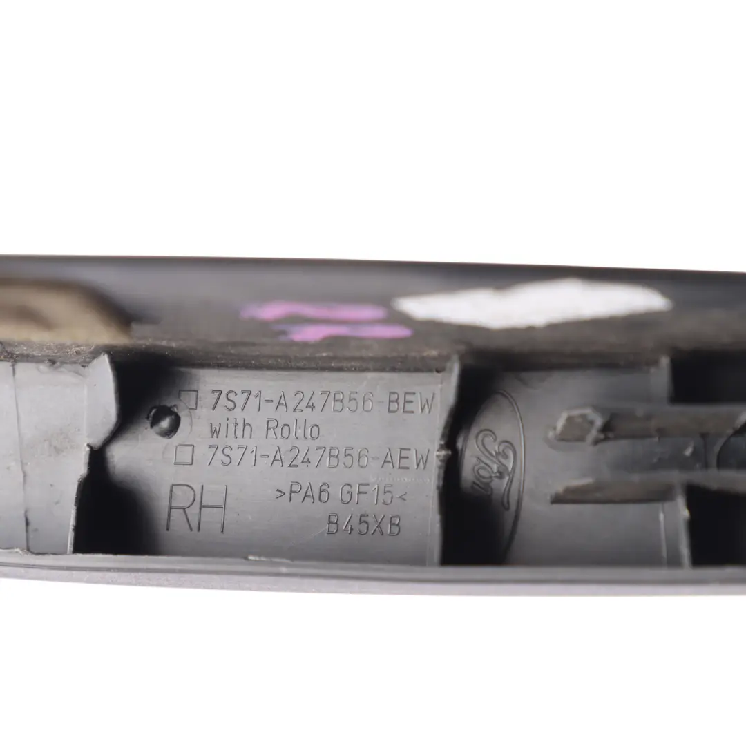 Mk4 Door Window Frame Cover Trim Rear Right O/S to Ford Mondeo with Part number 7S71-A247B56-BEW Ford Mondeo Mk4 Door Window Frame Cover Trim Rear Right O/S - SKU 7S71-A247B56-BEW - Part number 7S71-A247B56-BEW