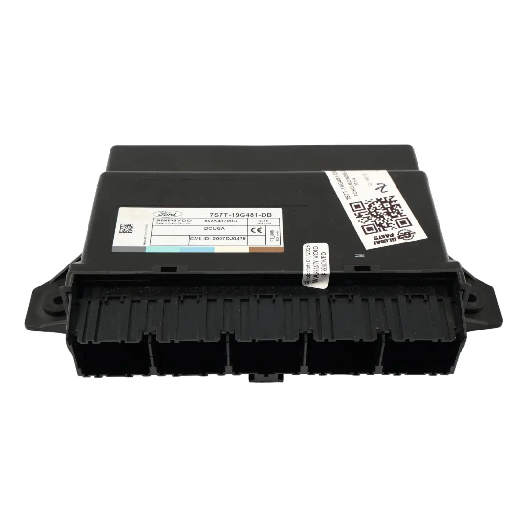 Mk4 Central Door Locking Control Unit Module ECU to Ford Mondeo with Part number 7S7T-19G481-DB Ford Mondeo Mk4 Central Door Locking Control Unit Module ECU - SKU 7S7T-19G481-DB - Part number 7S7T-19G481-DB