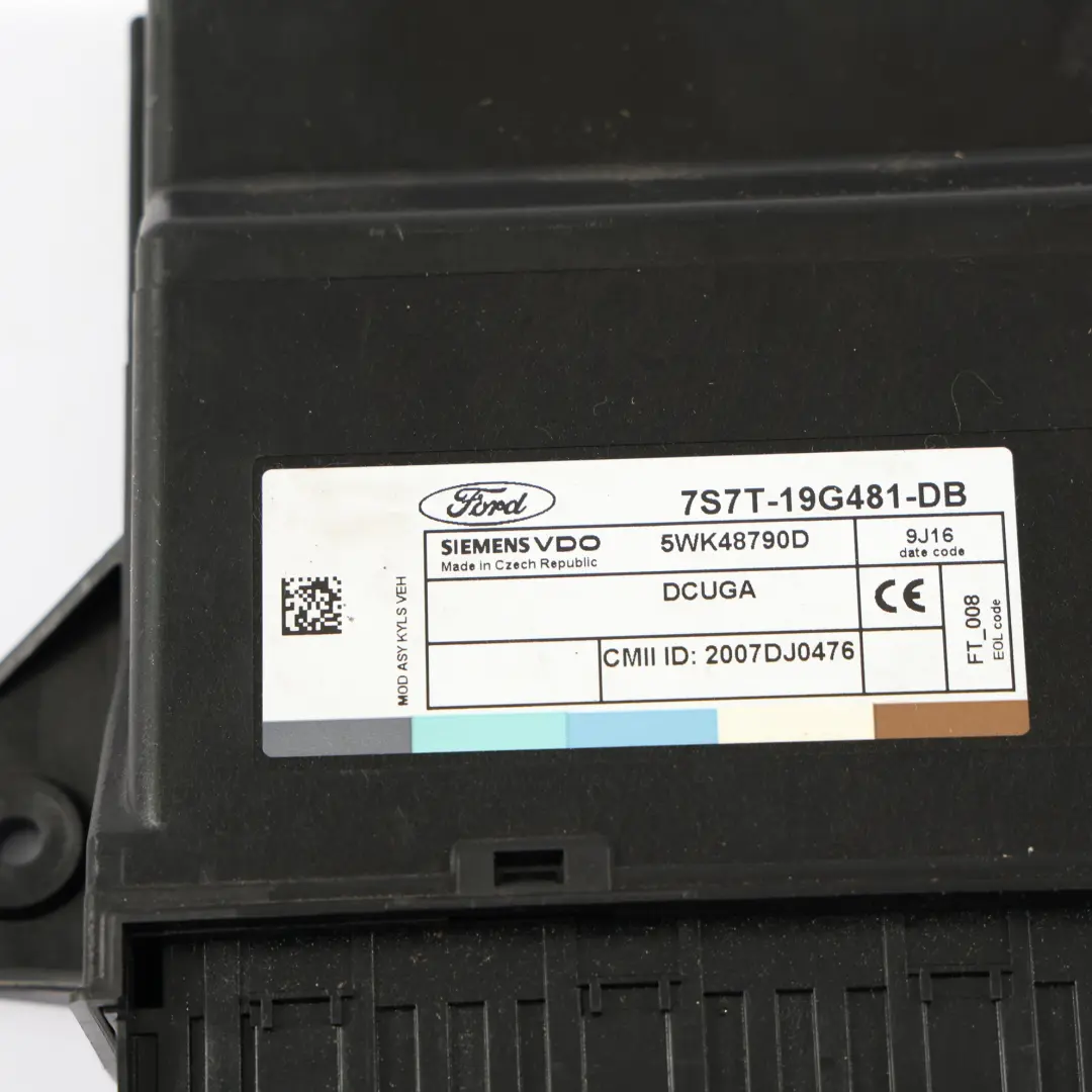 Module De Contrôle Du Verrouillage Des Portes ECU pour Ford Mondeo IV à propos du numéro de pièce 7S7T-19G481-DB Ford Mondeo IV Module De Contrôle Du Verrouillage Des Portes ECU - SKU 7S7T-19G481-DB - Numéro de pièce 7S7T-19G481-DB
