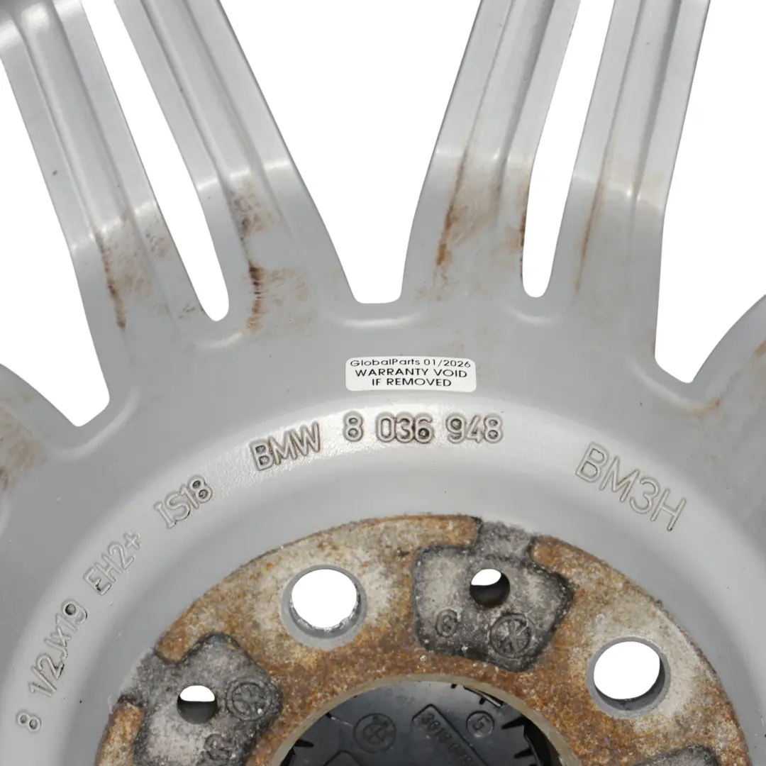 BMW E60 E61 Frontale AlluMini o Cerchione IN Lega 19" 8,5J ET: 18 M. - SKU 8036948-1 - Numero di parte 8036948
