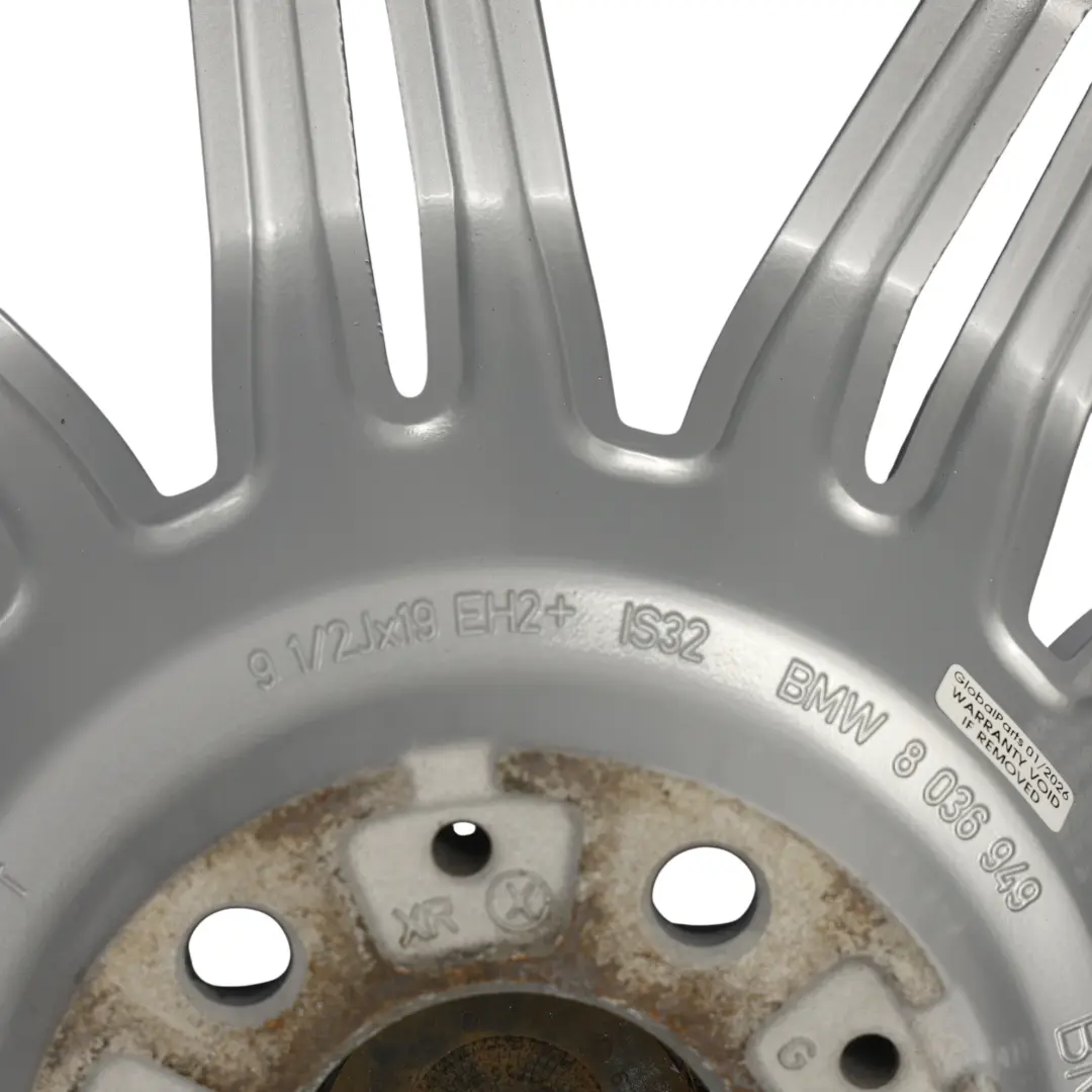 Alloy Wheel Rim 19" 9,5J ET:32 M Double Spoke 172 to BMW E60 E61 Rear with Part number 8036949 BMW E60 E61 Rear Alloy Wheel Rim 19" 9,5J ET:32 M Double Spoke 172 - SKU 8036949-1 - Part number 8036949
