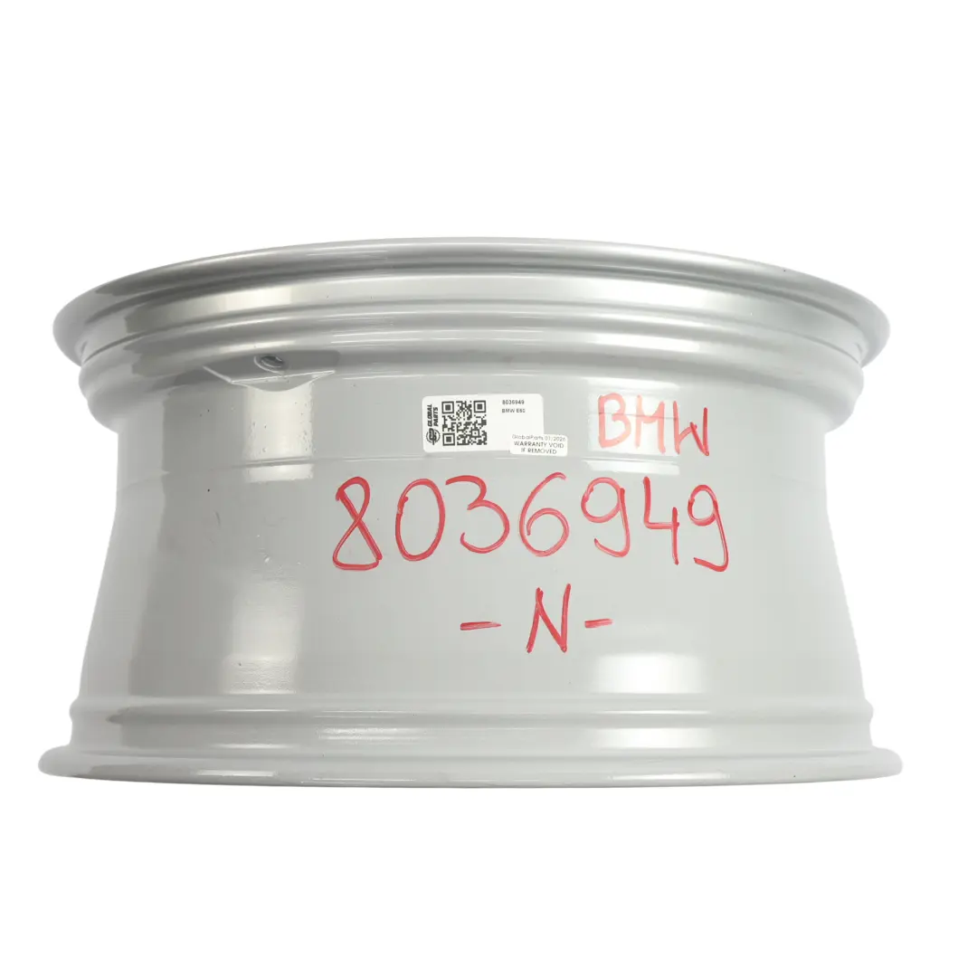 Alloy Wheel Rim Silver 19" 9,5J ET:32 M Double Spoke to BMW E60 E61 Rear with Part number 8036949 BMW E60 E61 Rear Alloy Wheel Rim Silver 19" 9,5J ET:32 M Double Spoke - SKU 8036949 - Part number 8036949