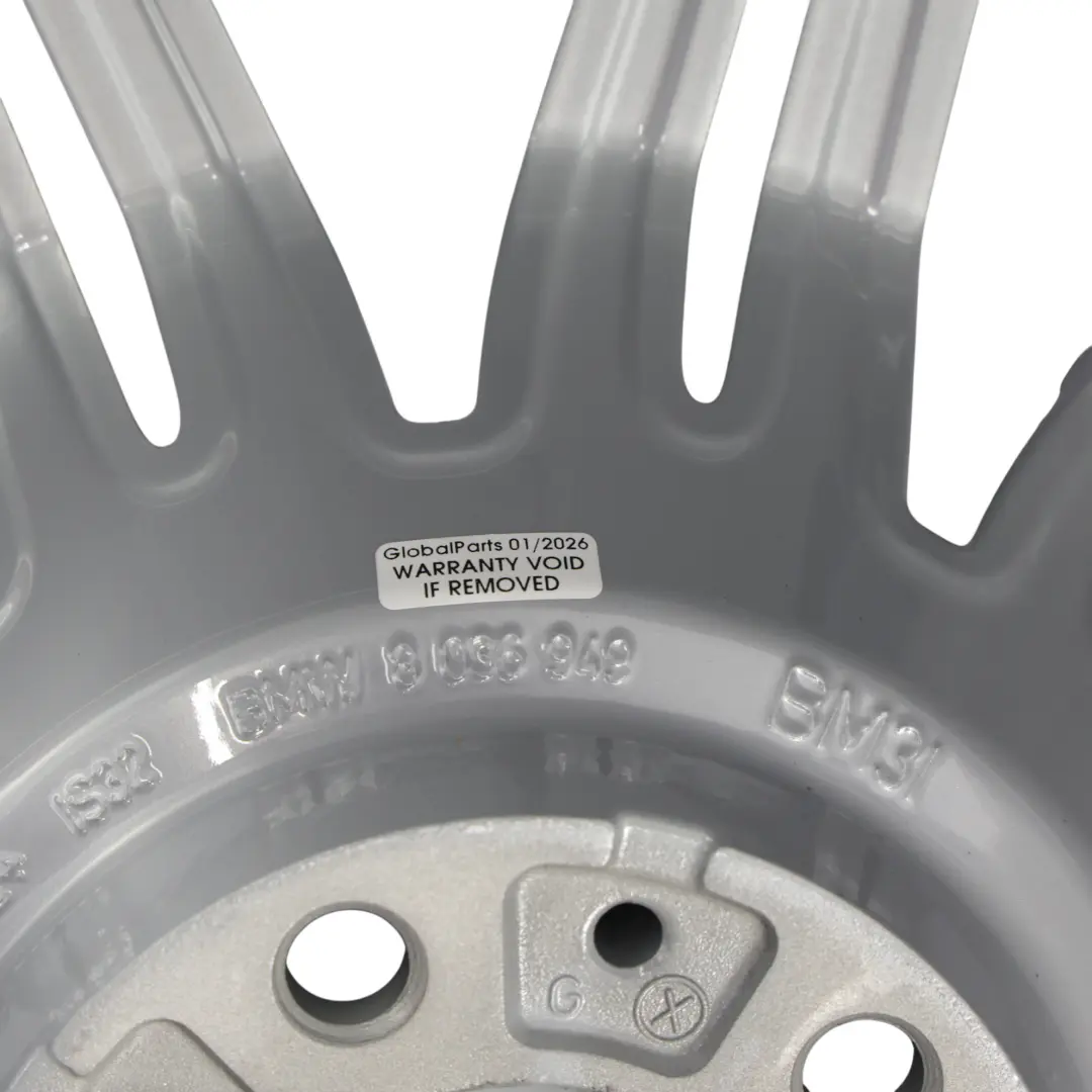 BMW E60 E61 Alu Felge Hinten Silber 19" 9,5J ET:32 M Doppelspeiche - SKU 8036949 - Teilenummer 8036949