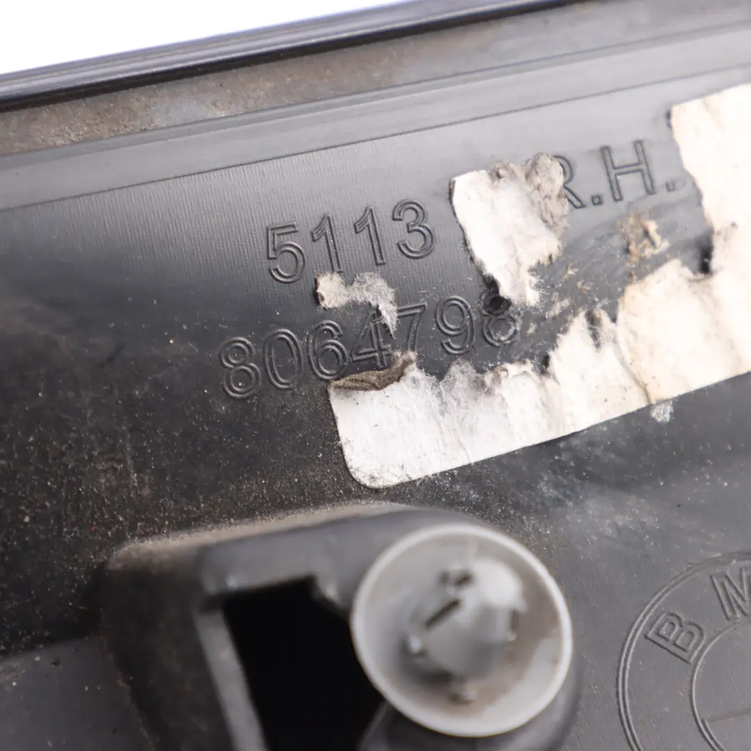 Trim Strip Moulding Door Rear Right O/S Carbonschwarz-416 to BMW X3 G01 G08 with Part number 8064802 BMW X3 G01 G08 Trim Strip Moulding Door Rear Right O/S Carbonschwarz-416 - SKU 8064802-CAR - Part number 8064802