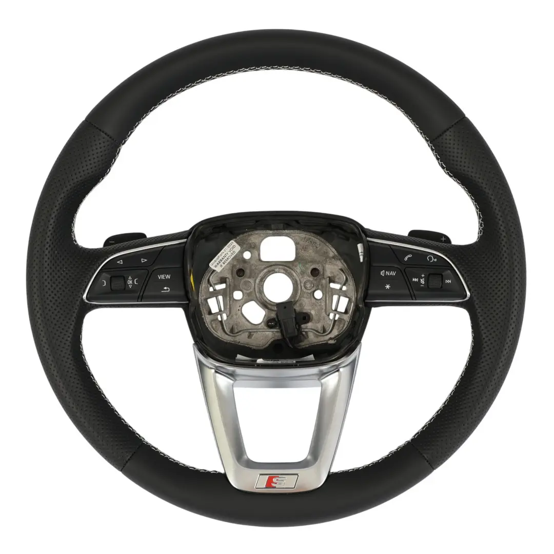 Audi Q5 SQ5 FY Steering Wheel S-Line NEW Black Leather Paddle Shift - SKU 80A419091T-1 - Part number 80A419091T