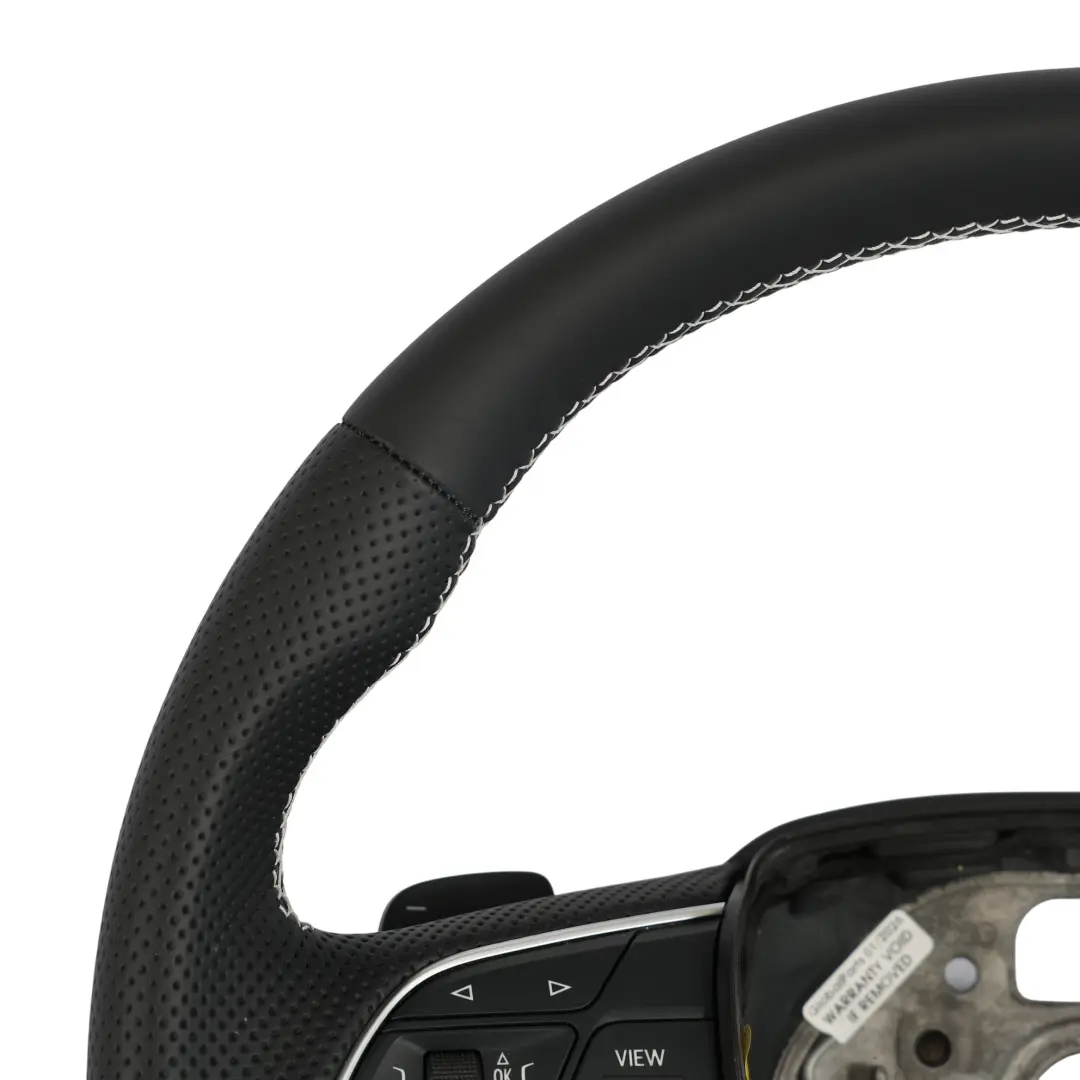 Audi Q5 SQ5 FY Volante S-Line NUOVO In Pelle Nera Cambio al Volante - SKU 80A419091T-1 - Numero di parte 80A419091T