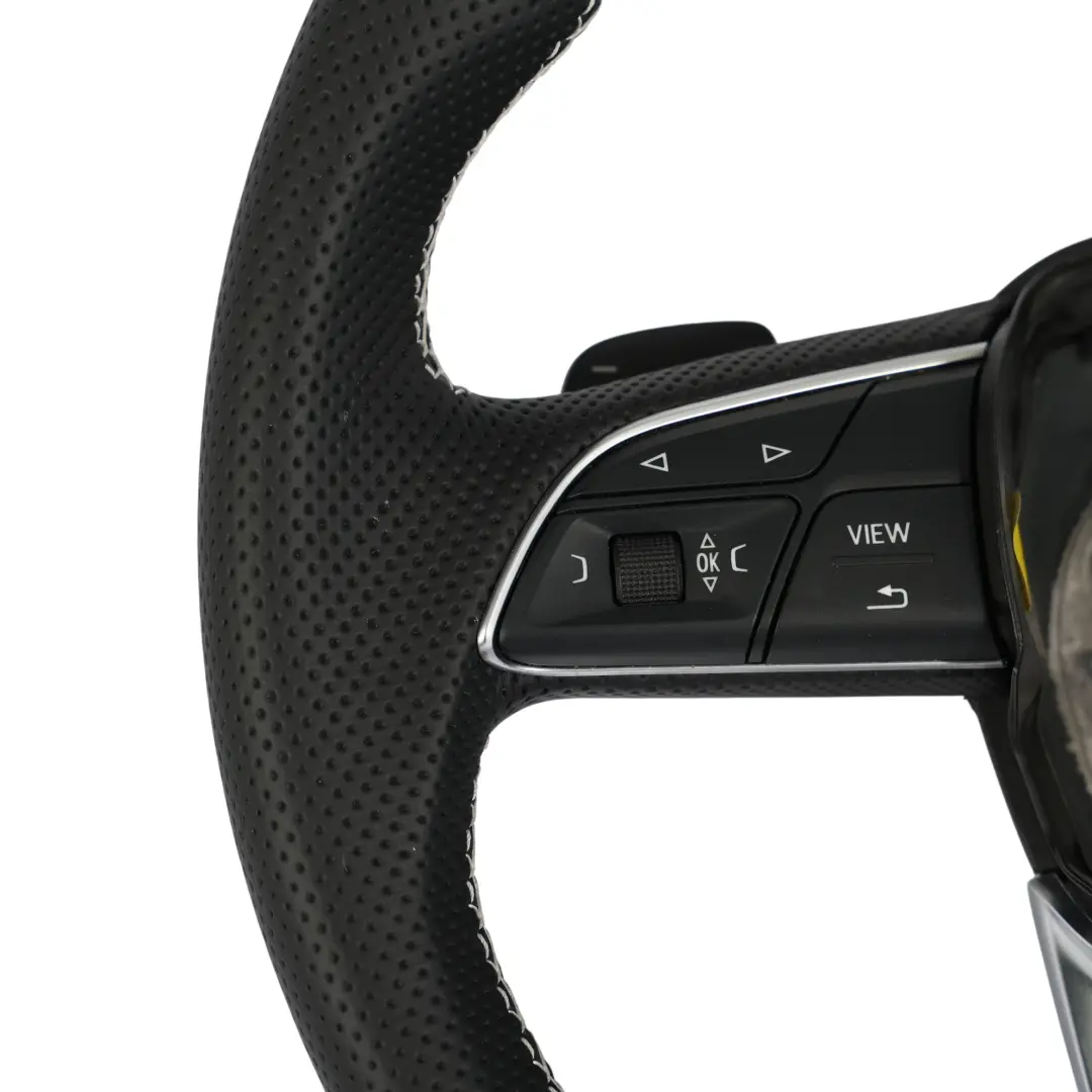 NUOVO In Pelle Nera Cambio al Volante per Audi Q5 SQ5 FY Volante S-Line con numero di parte 80A419091T Audi Q5 SQ5 FY Volante S-Line NUOVO In Pelle Nera Cambio al Volante - SKU 80A419091T-1 - Numero di parte 80A419091T