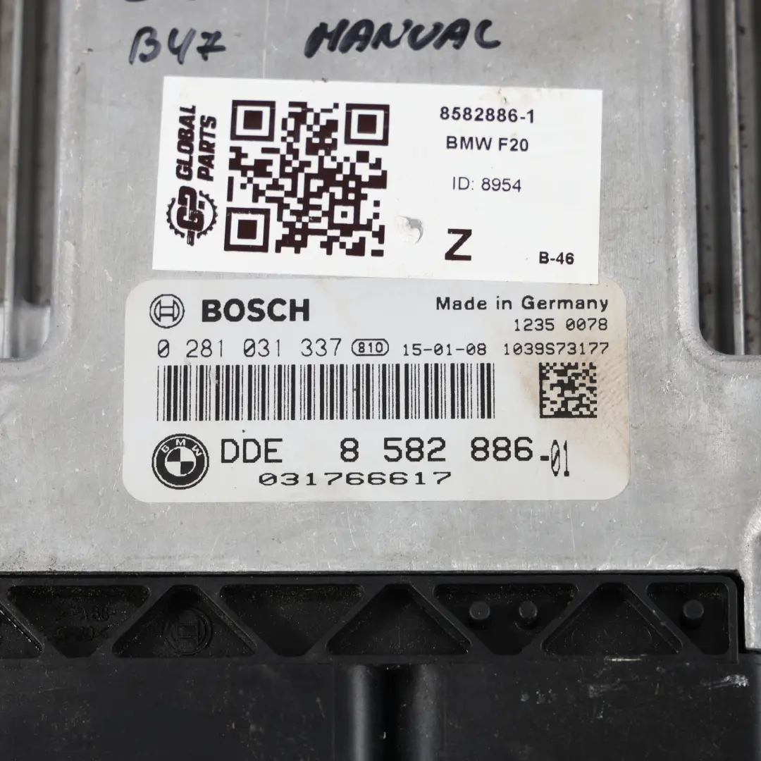 B47 Sdrive 160HP Motor Steuer Gerät ECU Manuelles für BMW X3 G01 F25 mit Teilenummer 8582886 BMW X3 G01 F25 B47 Sdrive 160HP Motor Steuer Gerät ECU Manuelles - SKU 8582886-1 - Teilenummer 8582886