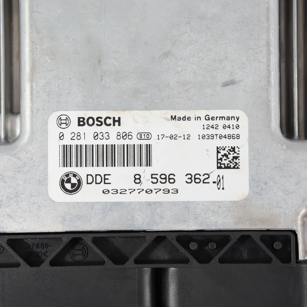 B37 116HP Zestaw Sterownik Silnika DDE Manual do BMW F20 F30 LCI 116D o numerze 8596362 BMW F20 F30 LCI 116D B37 116HP Zestaw Sterownik Silnika DDE Manual - SKU 8596362-8 - Numer Części 8596362