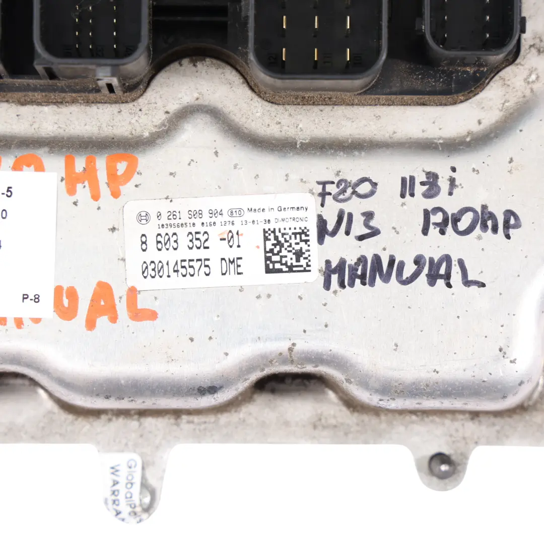 BMW F20 F21 F30 N13 170 CV Modulo Controllo Motore ECU DME Kit Manuale - SKU 8603352-5 - Numero di parte 8603352