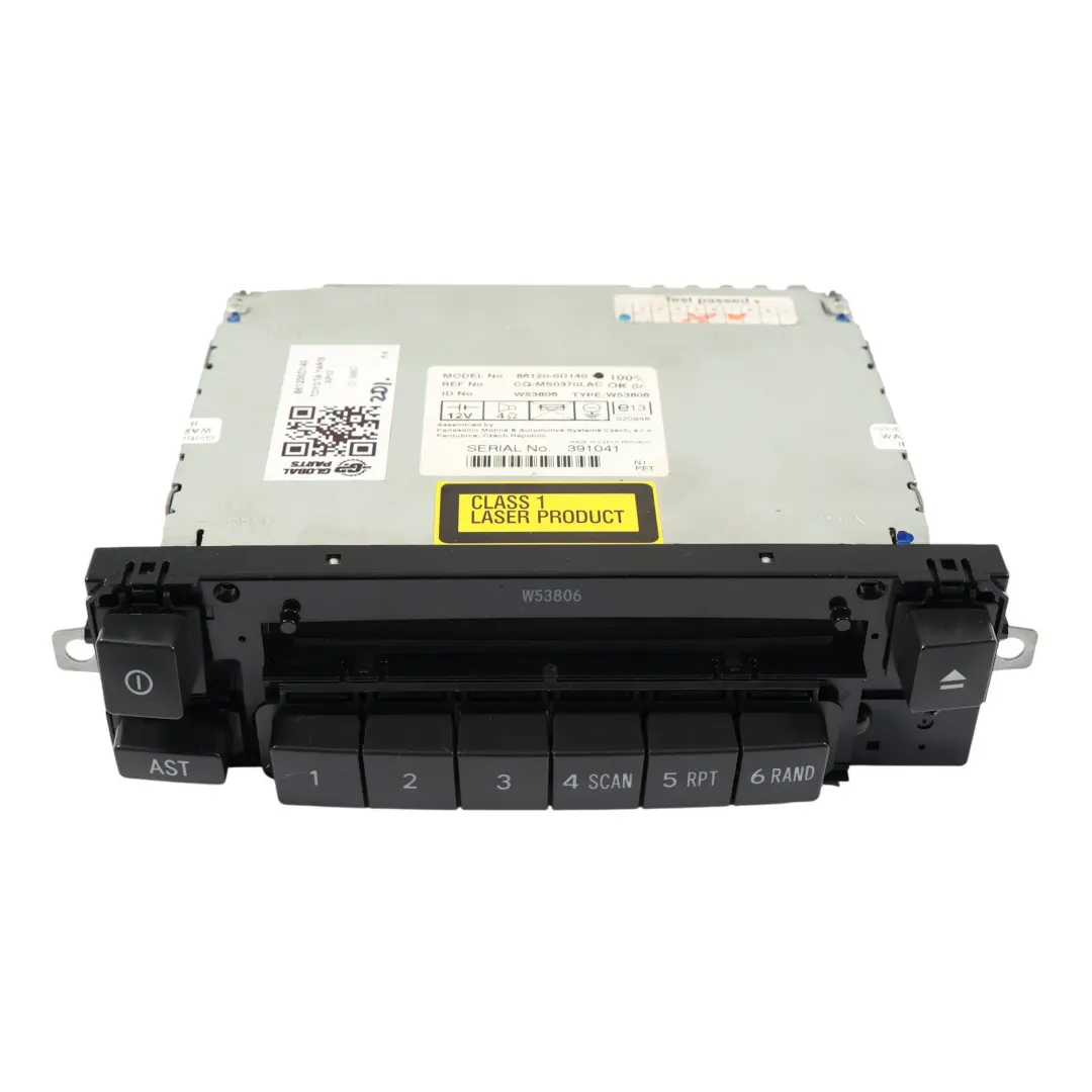 Toyota Yaris Mk1 Unidad Principal De Radio Con Casete 86120-0D140 - SKU 861200D140 - Número de pieza 861200D140