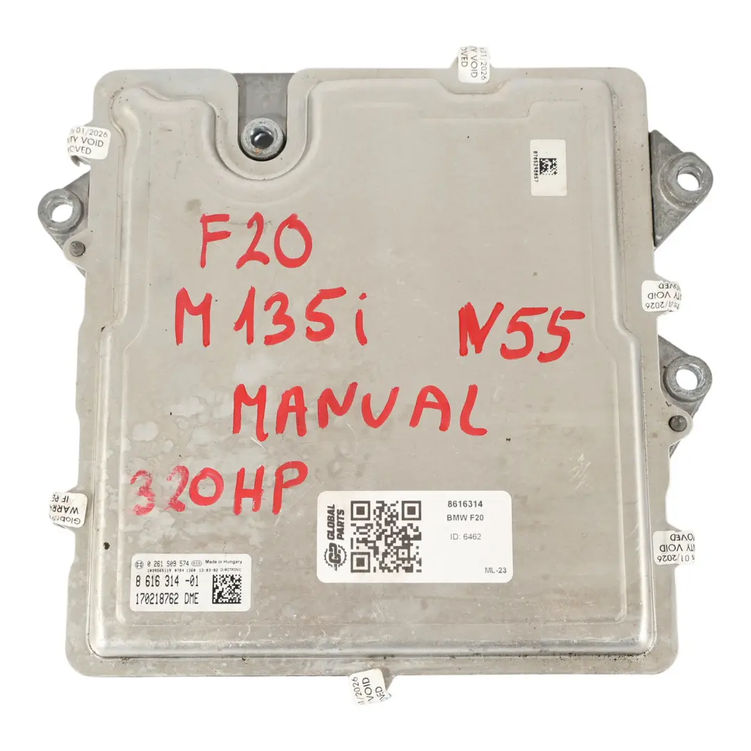 BMW F20 F21 F30 F31 N55 326HP M135I 335I Moduł Silnika DME Manual - SKU 8616314 - Numer Części 8616314