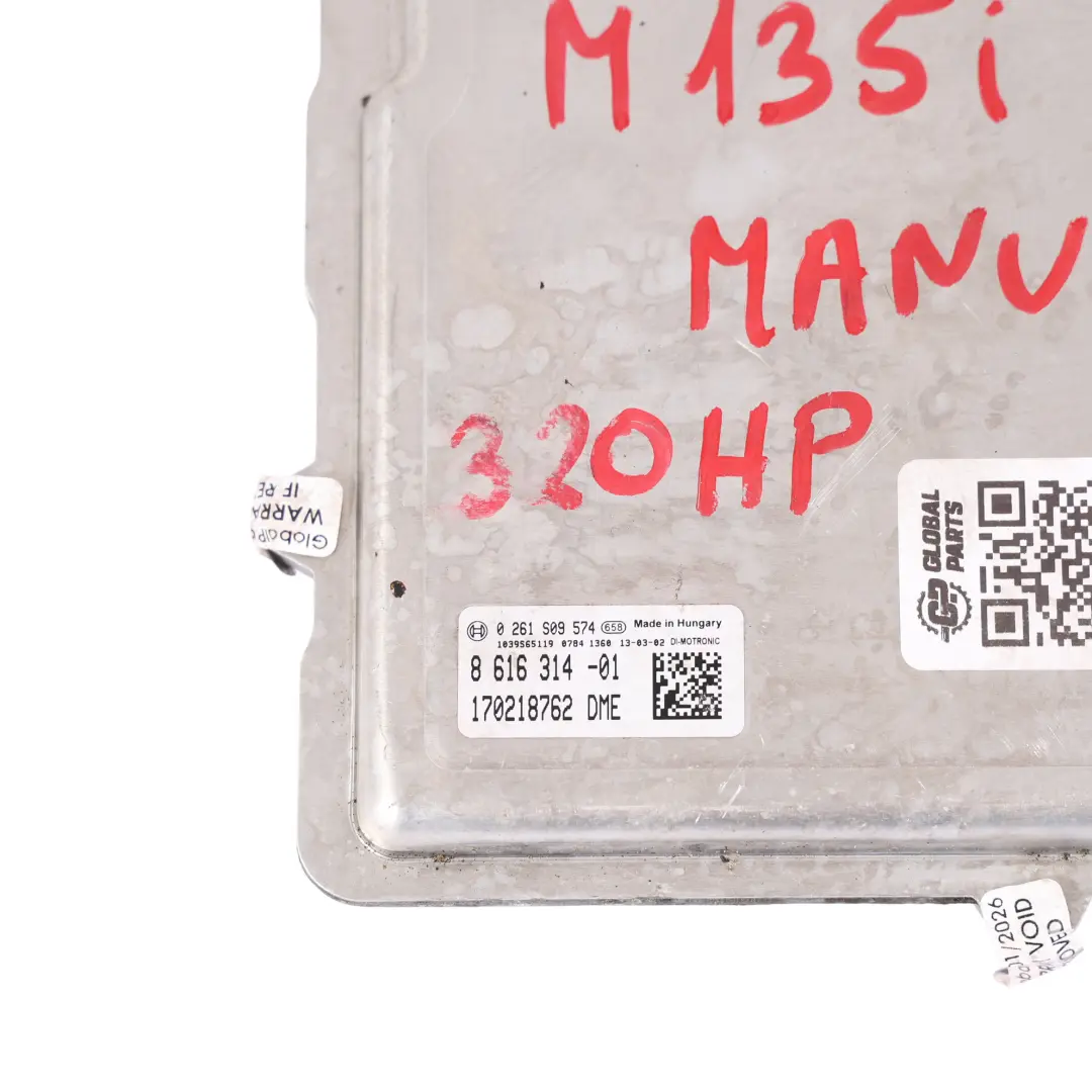 BMW F20 F21 F30 F31 N55 326HP M135I 335I Moduł Silnika DME Manual - SKU 8616314 - Numer Części 8616314