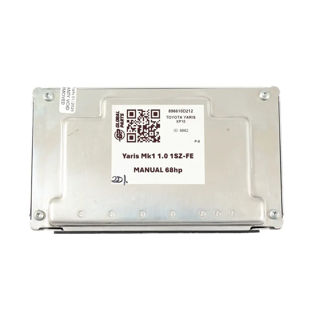 Toyota Yaris Mk1 XP10 1.0 1SZ-FE 68hp Engine Control Unit ECU Manual - SKU 896610D212 - Part number 896610D212